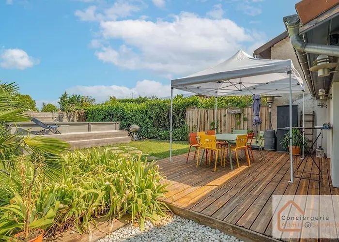 Maison A Lyon Parilly Avec Piscine, Jardin, Parking Prive & Proche Eurexpo